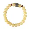 Pulsera de un solo círculo con cuentas de la suerte de Xizang, verde degradado creativo con efecto envejecido, Bodhi Yin literario, leche Mang Bodhi vintage, para hombres y mujeres