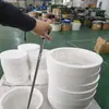 Suministro de tubería de moldeo de politetrafluoroetileno de gran tamaño no estándar, tubería de PTFE de gran diámetro