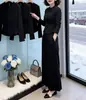82607 Xinda Ai Mei Yiyuan 2026 principios de primavera nueva moda simple elegante top de manga larga y pantalones de pierna ancha para mujer