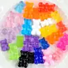 Materiais: Acessórios de Resina, Colar de Gelatina Criativo DIY, Acessórios para Capa de Celular com Cola de Creme DIY Urso Transparente