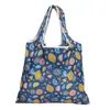 Sacola de Compras Ecológica Sacola de Compras Portátil Dobrável de Mão Doméstica de Tecido Oxford Sacola Dobrável para Compras