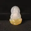 Pingente Colorido de Calcedônia Tipo Gelo, Pingente de Ágata Jade Cor de Açúcar, Guanyin Buda, Placa de Paisagem Ruyi, Pixiu, Pingente de Paz