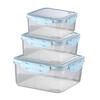 Venta al por mayor de fábrica cocina plástico transparente sellado caja para conservar la frescura caja para almacenar alimentos refrigerador caja para conservar la frescura