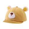Boné infantil com aba primavera orelhas de urso fofas boné de beisebol para bebê viagem à prova de sol respirável boné com aba para meninos e meninas