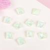 Novo fundo pontudo Moca Cristal Quadrado Diamante Joia para Unha DIY Cor Macaron Decorações de Unha para Usar