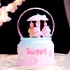 Bola de Cristal Musical con Nieve y Luz Estilo Ins Soñador Nube Flotante Canción de Amor, Exquisito Regalo para Niñas, Dropshipping