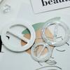 En Existencia Gabardina Bufanda de Tres Velocidades Botones Decorativos Corazón de Durazno Blanco Accesorios de Ropa Botones de Abrigo Botones de Resina Nacarados