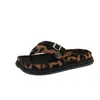 Nuevas Chanclas de Verano 2026 Más Vendidas con Suela Gruesa para Mujer, Estampado de Leopardo, Estilo Resort, Sandalias de Tira Gorda Retro Perezosas para Uso en Exteriores