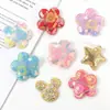 Acessórios para Joias DIY Presilhas de Cabelo Acessórios de Cauda de Peixe com Glitter Acessórios de Cabelo para Crianças Decoração de Acessórios para Roupas Estrela de Cinco Pontas