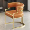 Silla de Maquillaje, Recepción de Salón de Belleza, Sillón Individual, Silla para Salón de Uñas, Silla de Comedor de Lujo Ligero para Mahjong, Otro Metal