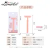 Maquinilla de afeitar, Depiladora corporal para piernas, axilas y zonas íntimas para mujeres, Segura y no irritante para la piel, Reemplazable