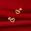 Mini pendientes de trébol para mujer, de acero de titanio, con aguja fina, con forma de hueso de la oreja, estilo coreano, combina con todo, pendientes de moda, venta al por mayor.