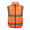Colete Ventilado Roupa de Trabalho Refrigerada Roupas de Ar Condicionado de Verão com Colete Refletivo Refrigeração Prevenção de Insolação Roupas Recarregáveis Canteiro de Obras