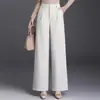 2026 Pantalones de Pierna Ancha Sueltos de Moda Populares Pantalones Casuales Rectos Simples Pantalones Largos Casuales de Otoño para Mujer