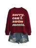Lo siento No Puedo Nadar Cumple Amazon Ebay Sitio Independiente Moda Casual Sudadera de Otoño e Invierno para Mujer