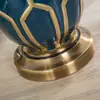 Lámpara de mesa de cerámica americana Lámpara de mesa de tela americana Lámpara de mesa para dormitorio sala de estar hotel estudio ventas directas de fábrica