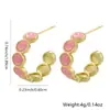 Amazon moda transfronteriza popular pendientes de gota de aceite cara sonriente creativa pendientes de temperamento simples y lindos para mujer distribución al por mayor
