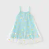 Vestido Floral de Verano para Niñas, Vestido de Tirantes para Bebé Niña, Vestido de Princesa de Tul, Nueva Moda Verano 2026, Exportación