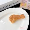 Simulação criativa de coxa de frango assada, asas de frango, grampo de cabelo, clipe lateral, comida e brincadeira, clipe engraçado, batatas fritas, celebridades da Internet comendo e transmitindo acessórios de cabelo