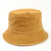 Sombrero de Pescador de Color Sólido Popular de Primavera y Otoño, Sombrero de Pescador Simple Plegable de Mezclilla Lavada para Hombres y Mujeres, Sombrero de Cubo Moderno y Versátil