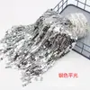 En stock 30cm borla lentejuelas láser encaje DIY decoración falda vestido baile latino accesorios ropa encaje al por mayor