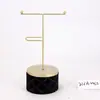 Suporte de Exibição de Joias de Tecido de Ferro Personalizado com Caixa de Armazenamento Cilíndrica Adereços para Vitrine Formato de Árvore da Fortuna