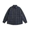 Ropa de Hombre Beijie Otoño 2026 Nueva Camisa a Cuadros Patchwork Camisa de Manga Larga Retro para Hombre Chaqueta Casual para Pareja