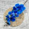 Nueva 9 Flores Artificiales Phalaenopsis Impresas en 3D Lujo Ligero Arreglos Florales de Gama Alta Adornos Decorativos para Bodas Sala de Estar Mesa de Comedor