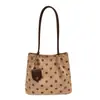 Bolsa Casual Grande Capacidade de Bolinhas Feminina 2026 Outono Nova Leve Versátil para o Trabalho Bolsa de Ombro Bolsa Tote de Mão