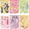 8 Roupas Originais Dopamine Girl Adesivos Guka Manual DIY Cartão Pequeno Decoração de Capa de Celular Lote Ins Coreano