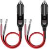 Cable de extensión para encendedor de cigarrillos de coche 16AWG conector de alimentación americano 12v24V cableado bala baquelita cargador de coche