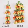 Brochetas Simuladas de Frutas y Verduras, Adornos Colgantes de Decoración Rústica, Brochetas de Frutas Falsas, Modelos de Ajo, Maíz, Pimiento