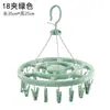 Percha a Prueba de Viento de Plástico con 12 Pinzas Percha para Ropa Estante para Calcetines de Niños Percha para Ropa de Bebé Estante Doméstico para Secar Ropa Interior