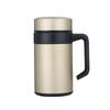 Taza de vacío de acero inoxidable 304, taza de té de oficina con asa, taza de agua de negocios para hombres, taza de té con letras de regalo