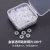 Xiao Accesorios Espaciadores de Silicona Transparente Ultra-Delgados Perla Cristal Oro Plástico Espaciador Cuentas Espaciadoras Cuentas Espaciadoras Juguete