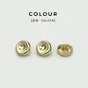 Botones Redondos Cóncavos de Metal para Camisa, Versátiles para Hombres y Mujeres, Botones para Cuello de Cárdigan, Botones Decorativos para Camisas de Chifón