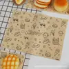 Bolsa de Papel Kraft Europeo a Prueba de Aceite para Croissant, Tostada, Sándwich, Comida, Empaque Triangular Transparente