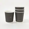 Copo de Papel Personalizado com Hot Stamping Papel de Polpa Original Alta Qualidade Fornecimento Transfronteiriço Copo Descartável de Camada Dupla Oco para Chá com Leite Café 8oz