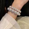 Zhengyuan Shijia forte luz pérola pulseira feminina ultra-fino simples estilo retrô francês elegante temperamento doce joias de nicho