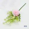 Crisantemo de Seda Atado a Mano de Cordyceps Fresco Artificial, Ramo de Flores Falsas de Hierba Acuática de Plástico, Decoración de Arreglo Floral para Escritorio y Hogar