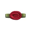 En stock Adorno de hoja inversa de 4 puntas para ropa de bebé, accesorios de prendas, decoración de cuello, embalaje, decoración de flor de cinta mini