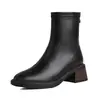 Botas botas 33 comercio exterior 43 botas botas de jinete tacón nuevas botas martin cabeza cuadrada gruesa botas cortas pequeñas botas finas para mujer para adultos