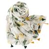 Cachecol fino de criptografia de fio bali, cachecol novo, moda europeia e americana, amarelo, verde, limão, fino, borla, xale feminino