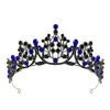 Accesorios para el Cabello Transfronterizos Corona Simple de Princesa Diadema de Pedrería Corona de Pasarela Galvanizada Diadema Suministro de Exportación Directa