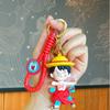 Chaveiro Pirata Luffy de Anime Fofo Pingente de Chaveiro Atacado Joias para Casal Presentes Boneca