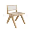 Sofá de cabina personalizado para casa de té comercial, cafetería, restaurante occidental, hot pot, restaurante de comida japonesa, mesa y sillas de mimbre tejido de madera maciza montadas en la pared