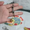 Qingmufan Liquidação Estilo Oceano Chaveiro de Peixe Pingente de Madeira Pintado à Mão Presente