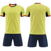 Uniforme de Futebol Completo Atacado Personalizado Masculino e Feminino Treinamento Manga Curta Uniforme de Time Competição Esportiva Estudantil Respirável Secagem Rápida Camisa de Futebol