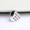 Huiyue Goteo de Aceite Simple Crisantemo Madre Carta Amor Agujero Grande Perlas diy Versátil Corazón de Melocotón Perlas Accesorios para Joyería