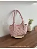 Bolso Grande con Patrón de Rombo de Moda Transfronterizo para Mujer, Estilo Nuevo para el Trabajo y los Viajes Diarios, de Alto Valor, Gran Capacidad, Bolso de Hombro para Debajo del Brazo